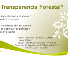 Presentación de “Informe de Transparencia Forestal”